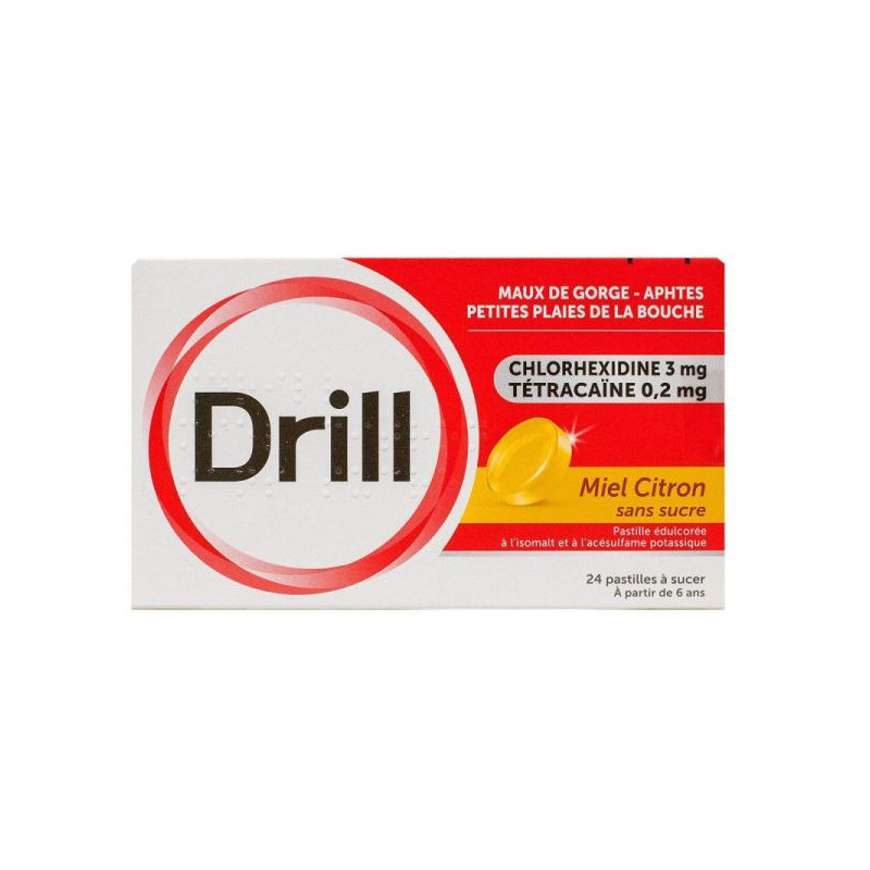 DRILL S/SUC MIEL CITRON PAST 24