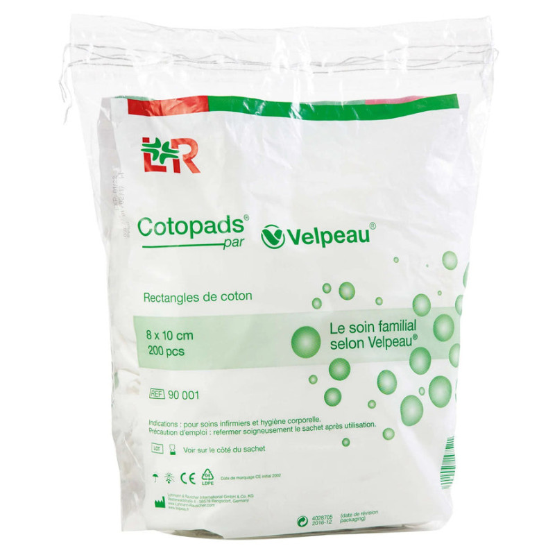 COTOPADS RECT COT 8X10CM 200