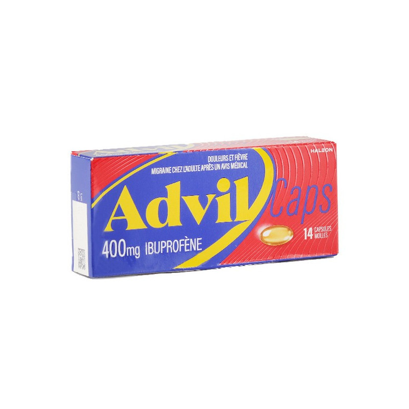 ADVILCAPS 400MG Capsules  Molles Boites de 14