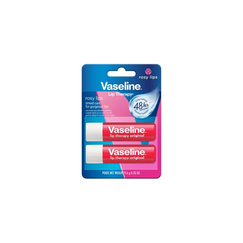 VASELINE DUO STICK LEVRE ROSY LIPS 2*4.8G