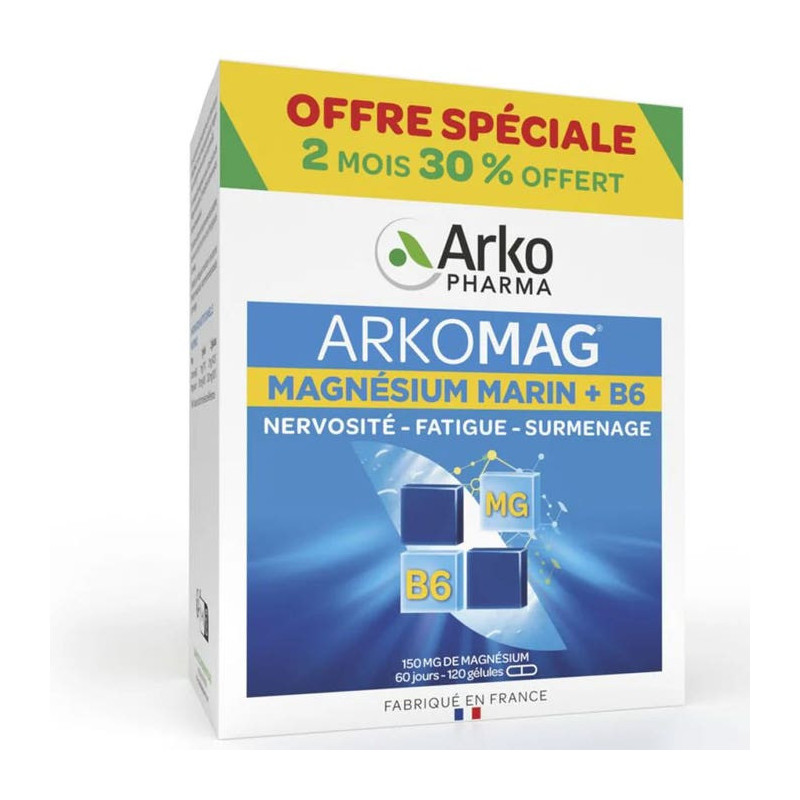 ARKOMAG MAGNESIUM B6 GELUL 120
