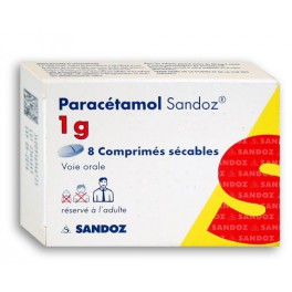 1g paracetamol PARACETAMOL efervescents SANDOZ 1G, comprimés 8