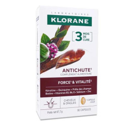 KLORANE A/CHUTE QUININE CAPS 90