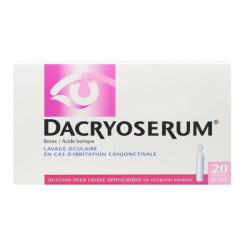 DACRYOSERUM SOLUTION DE  LAVAGE OCULAIRE 20UNID