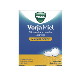 VORJA MIEL 5MG/1MG, CPR SUCER 24X1