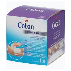 COBAN Bde cohés blanc 5cmx2,3m