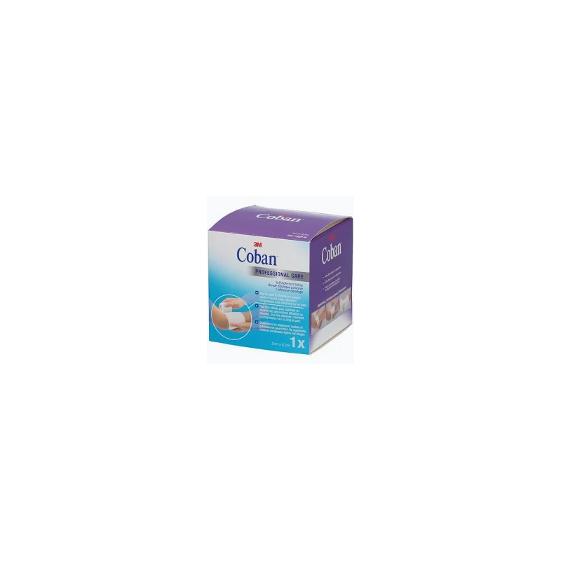 COBAN Bde cohés blanc 5cmx2,3m